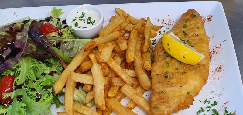 Fish & Chips de Cabillaud et frites maison